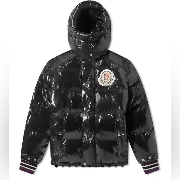 Moncler Genius x Palm Angels Snow Angels Tim puffer down jacket in black NWT - Picture 6 of 9